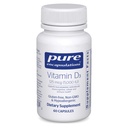 Puhas kapseldamine Vitamiin D3 125 mcg (5000 RÜ) - täiendus luu, liigese, rinna, südame, koloonia ja immuunsüsteemi tervise toetamiseks * - D-vitamiiniga - 60 kapslit