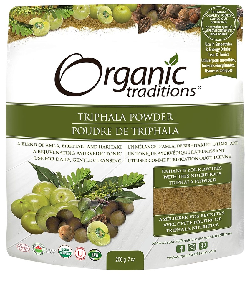 Orgaanilised traditsioonid Orgaaniline pulber, Triphala, 7 Ounce