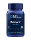 Elu pikendamine Melatoniin, 500 mcg - õrnalt soodustab une, madalat annust, väärtuse suurust - mitte-GMO, gluteenivaba, taimetoitlane - 200 kapslit