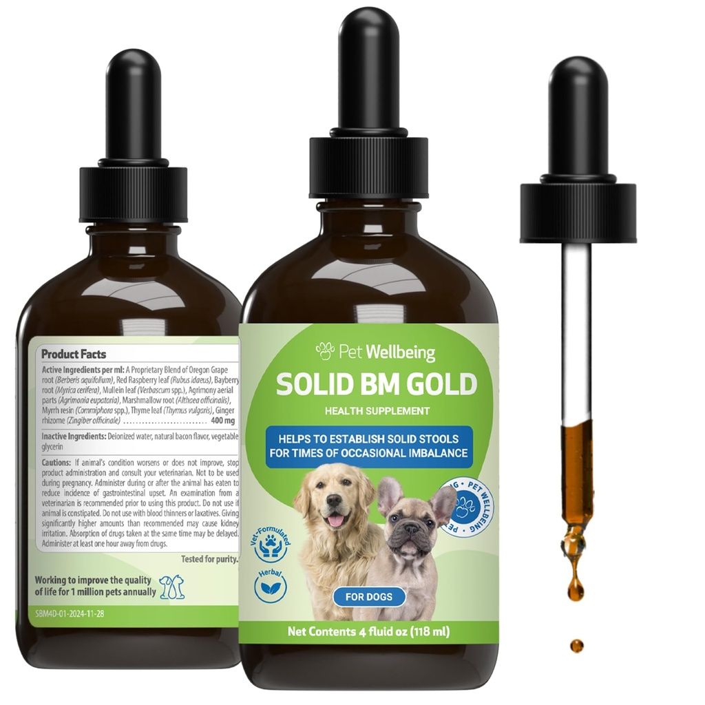 Lemmikloomade heaolu BM Tone-Up Gold koertele ja kassidele - toetab tervislikku seedefunktsiooni, tahkeid tööriistu, normaalseid soole liikumisi, Bayberry - veterinaararsti poolt formuleeritud taimseid lisandeid 4 oz (118 ml)