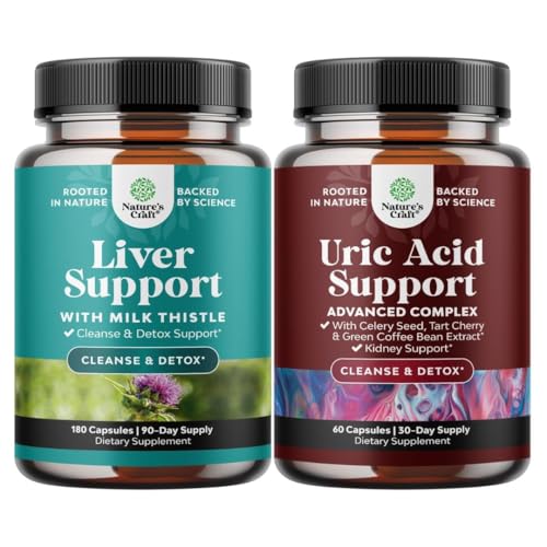 Bundle of Maver Cleanse Detox & Remont - Piimaohakas Dandelion Root Koliinpeet & Artichoke Extract & Green Coffee Bean Extract for Uric Acid Cleanse & Detox - Kurkum Tart Cherry & Selleri Seemned