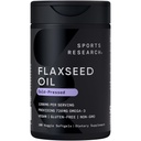 Spordiuuringud Vegan linaseemneõli (1200mg) Taimne lisand taimepõhise ALA Omega 3 - Vegan Certified & Non-GMO kontrollitud - Gluteen, Soja & Carrageenan Free (180 Veggie Softgels)