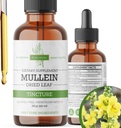 Mulleini tinktuur – orgaanilised Mulleini tilgad kopsude toetamiseks ja hingamisteede heaoluks – valmistatud USAs – 2 Fl Oz