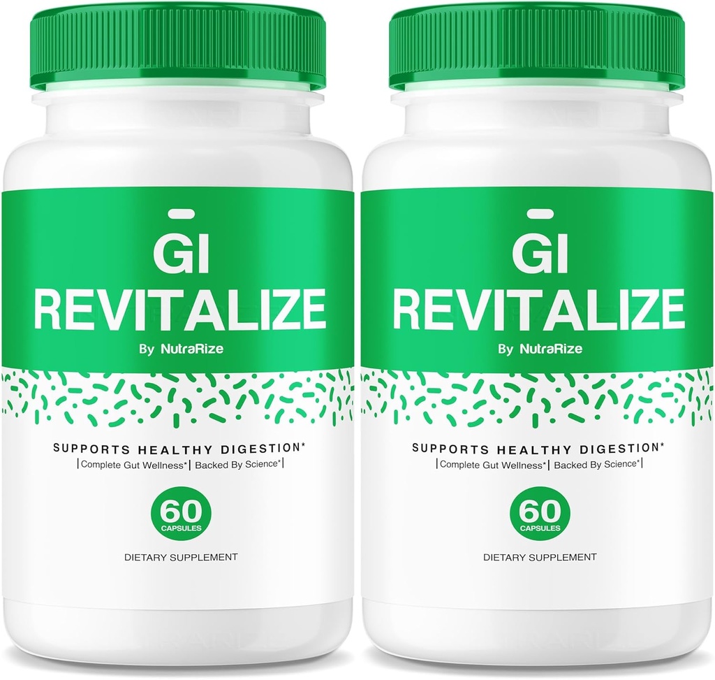 (2 Pack) GI Revitalize - GI Revitalize Pro pillid, et toetada tervislikku seedimist, GI Revitalized Täpsem valem soolestiku tervisele, G I Revitalizer Maksimaalne tugevus täiendada Review (120 kapslit)