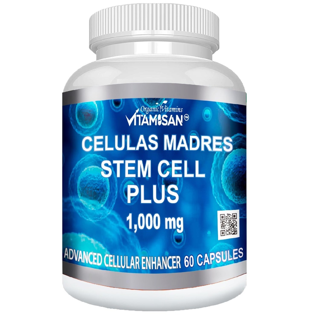 Celulas Madres 60 kapslit Vitamisan 1000 mg Aphanizomenon Flos- aquae Sinine roheline vetikas AFA tüvi Looduslik rakk