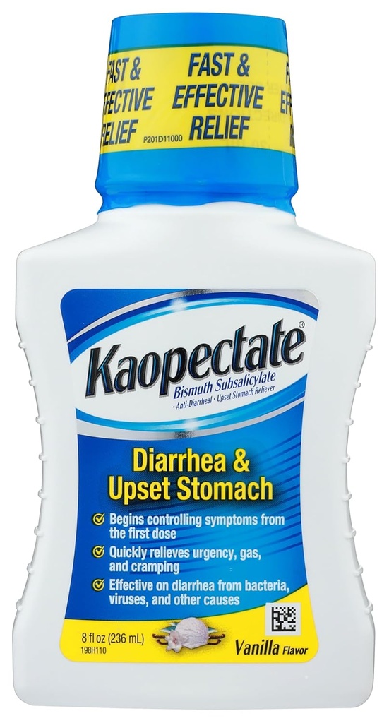 Kaopectate Multi-Symptom Relief Diarrhea Upset Kõhulahtisus Vanilla, 8 Fl Oz