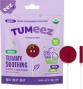 Tumeez Organic Lollipops Upset Mao Relief, Sordipakett Ideaalne Seedehäired, Kõrvetised Ja Veel Maitses Suur, Viinamarjad Ja Õunamaitsed, 28 Count