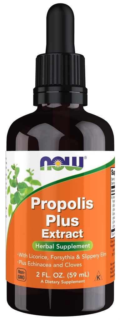 NOW Foods Supplements, Propolis Plus ekstrakti vedelik koos Dropper, taimsete täiendada, 2-Ounce