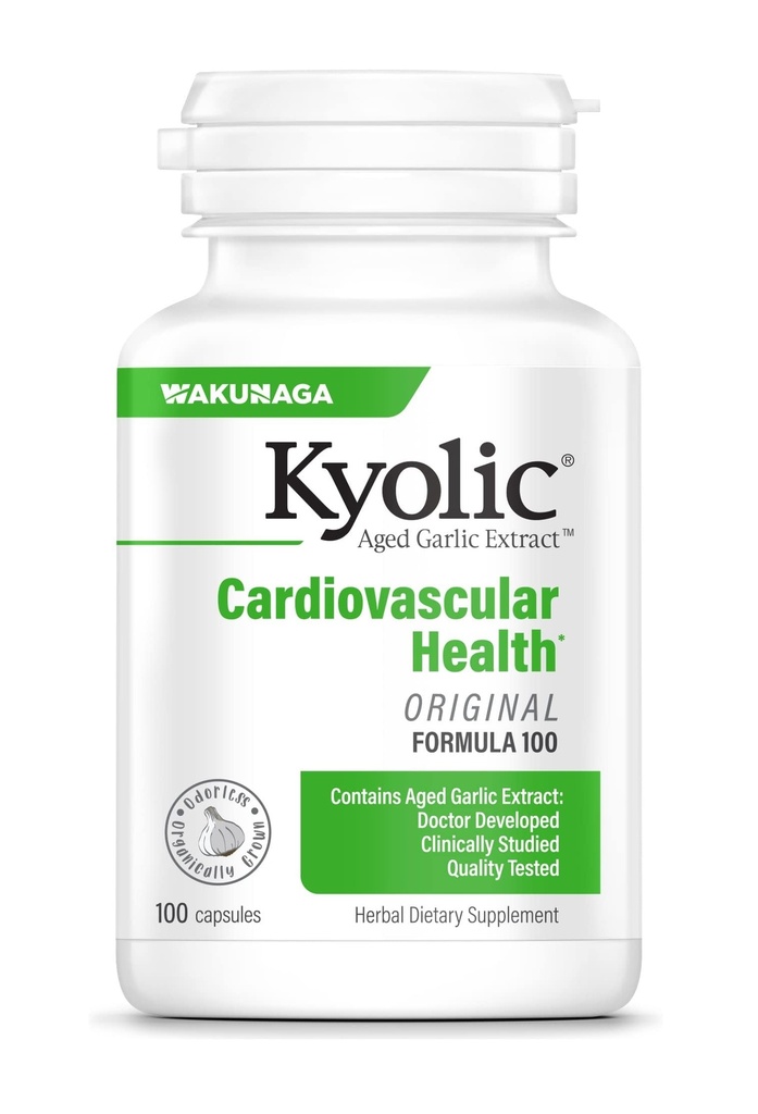Kyolic Aged Küüslauguekstrakt Formula 100, südame-veresoonkonna