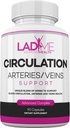 LadyMe Circulation and Vein Support aitab vähendada ebamugavust jalgades ja toetab tervislikke südame-veresoonkonna funktsioone lihunikega Broom, Diosmin, Hawthorn kuni 3-kuuline pakkumine naistele 90 kapslit