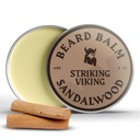 Striking Viking Beard Balm meestele - Leave in Beard Conditioner - Styling Balm valmistatud looduslikult saadud habemevõi, Argan & Jojoba Oils (2 Ounce (Pack of 1), Sandalwood