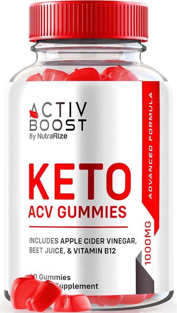 NutraRize Activ Boost Keto ACV Gummies - Keto täiendus täiustatud kaalulangus, maksimaalne tugevus, Gomitas Reviews (60 Gummies)