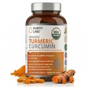 Puhtuslaborid Orgaaniline kurkumiini lisand koos piperiiniga 2250 MG / serveerimine | 95% kurkuminoidid kurkumlisandid, antioksüdantne liigesevalu leevendamine, lihaste ja aju toetamine | Mitte-GMO - 120 kapslit