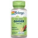 SOLARAY Ingveri juur 1100mg | Tervislik seedimine, liigesed ja liikumine & kõhu ebamugavuse tugi | Terve juur | Mitte-GMO & vegan | 100 VegCaps