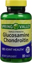 Spring Valley - glükoosamiinkondroitiin, kolmekordne tugevus, 80 tabletti