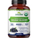 Zazzee USDA orgaaniline mustikas 20: 1 ekstrakt, 6000 mg tugevus, 120 vegankapslit, 4 kuu pakkumine, standardiseeritud ja kontsentreeritud 20X ekstrakt, 100% taimetoitlane, kõik-looduslik, mitte-GMO, valmistatud USA-s