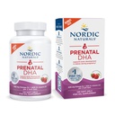 Nordic Naturals Prenatal DHA, Maasikas - 120 Soft Gels - 830 mg Omega-3 + 400 IU D3-vitamiini - toetab aju arengut imikutel raseduse ja imetamise ajal - Non-GMO - 60 Servings