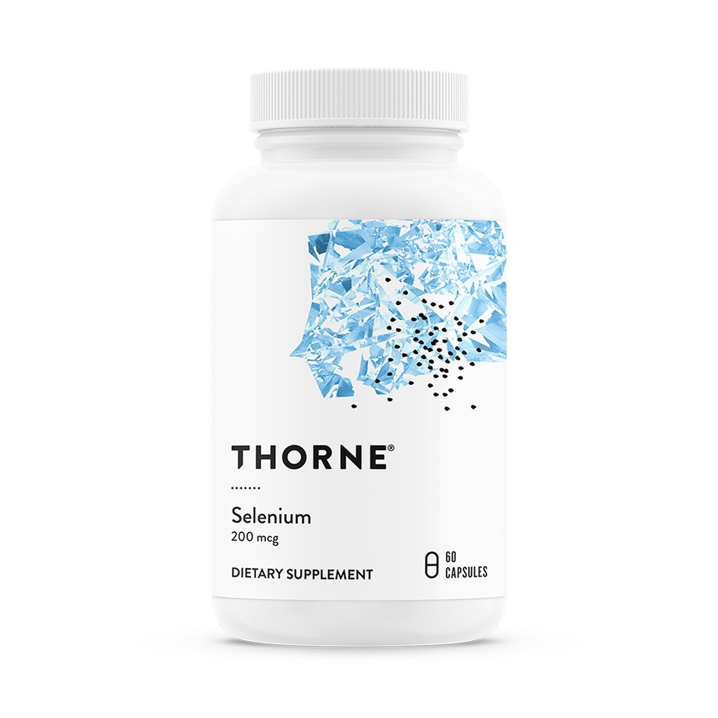 THORNE - Seleen - 200 mcg Seleenilisa antioksüdantide toetamiseks - toetab kilpnäärme tervist, immuunsüsteemi funktsiooni ja tervislikku vananemist - kolmanda osapoole sertifitseeritud - gluteeni, piima ja sojavaba - 60 kapslit