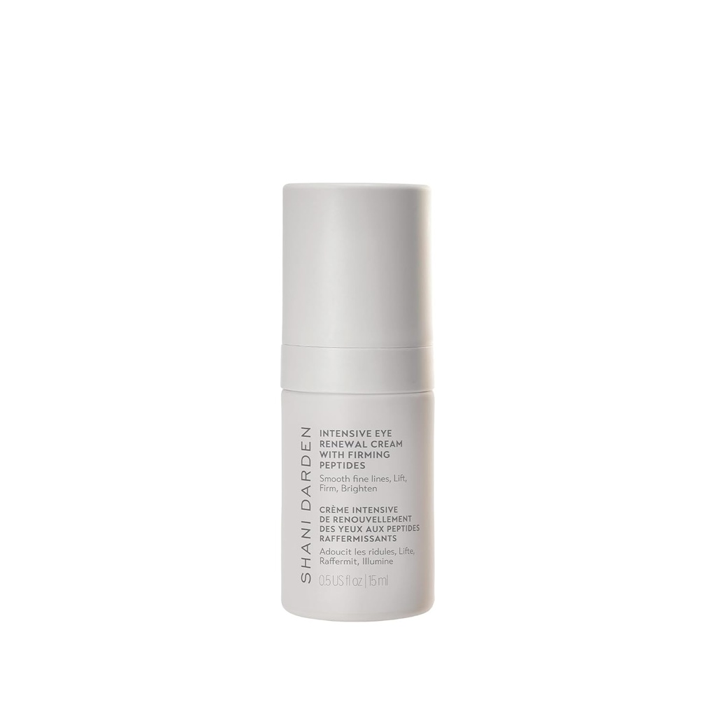 SHANI DARDEN Intensive Eye Renewal Cream, hüdraatmine silmade all kreemi tumedate ringide jaoks, peened jooned, kortsud ja varesed jalad niatsiinamiidiga, Shea Butter & Ceramide, Crease-Free & Makeup-Ready, 0,50 fl oz