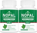 Super Nopal 1600mg, Prickly Pear Supplement koos R-Alpha Lipoic Acid, Kurkum, 120 kapslit (60 Servings)