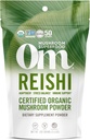 OM MUSHROOM SUPERFOOD Reishi Orgaaniline Seenepulber, 3,5 Ounce, 50 Servings, Adaptogen, Stress & Immune Support, Superfood Seenelisa