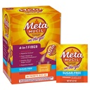 Metamucil On-the-Go Packets, Sugar-Free, 44 Packets, 4-in-1 Psyllium Husk Fiber Supplement, Orange Maitseline, Individuaalne Teenus Suur Reisimiseks, Fiber Supplement Seedetrakti Tervis ja Regulaarsus