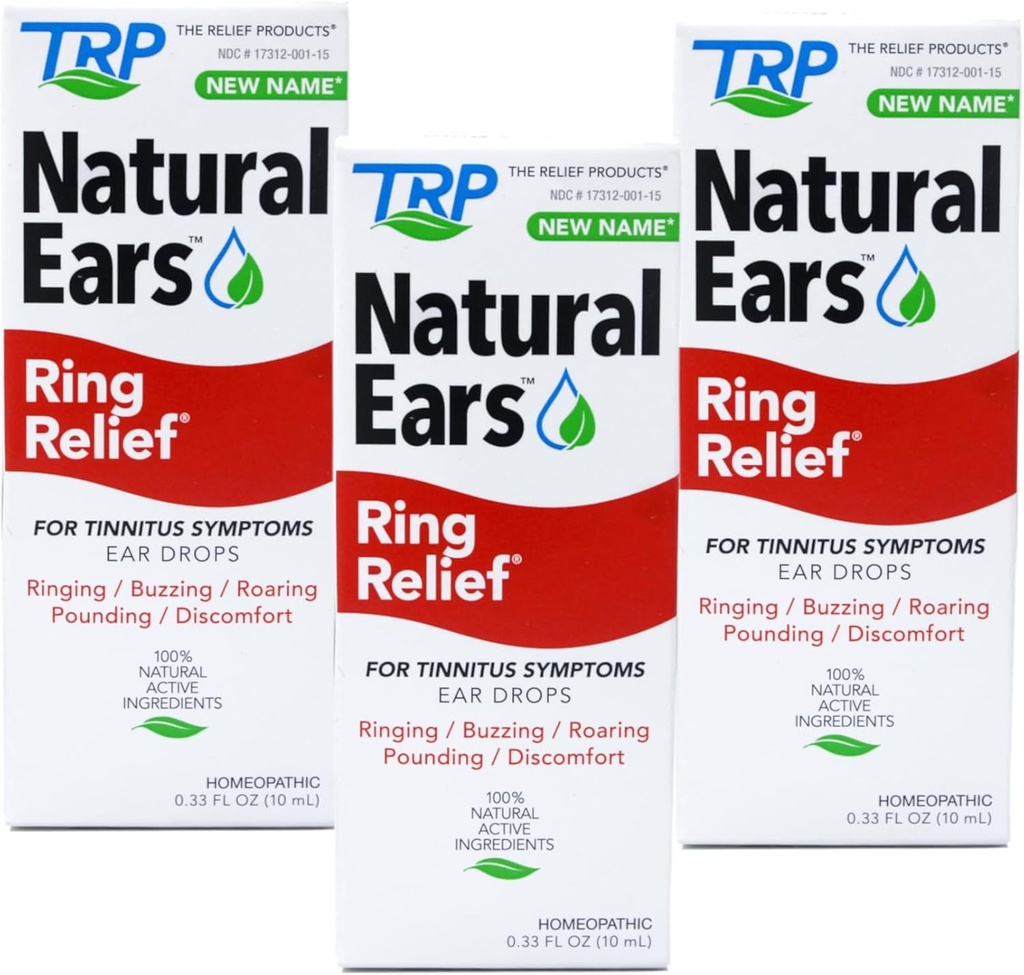 Ring Relief Homöopaatiline Kõrvatilgad - 0,33 OZ, Pakend 3