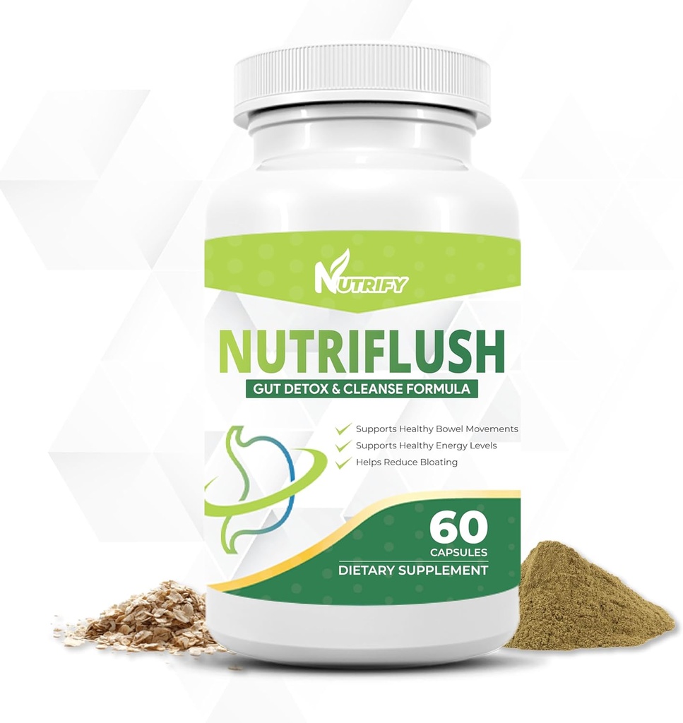 NutriFlush - võimas Colon Support & Gut Cleanse valem, kõrge imendumine, GMO-vaba, valmistatud USA-s