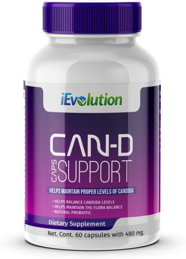 Can-D Caps Advanced Candida Control Supplement: Immuunsüsteemi tugi loodusliku küüslaugu, kassi küünise, ingveri, kaltsiumi ja magneesiumiga - Fungitsiidide ja tervise parandamise valem