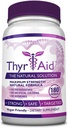 ThyrAid - Thyroid Supplement - Iodine, Kelp, Ashwagandha - Vegan - 1 Bottle (3 Month Supply, 180 Capsules)