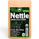 Nettle Tea - 8Oz (REAL WILD HARVEST) | 100% USDA Certified ORGANIC | Loose Leaf (Urtica Dioica aka Stinginging Nettle) Cut & Sifted