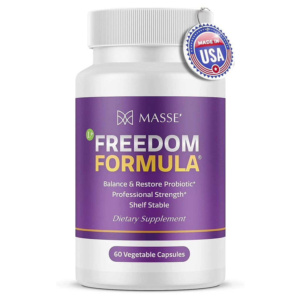 Candida Freedom Massey Medicinals Colon Cleanse Pills - Crafted Digestive for Vibrant Living - Soolestiku tervise probiootiline kompleks - 60 kapslit
