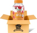 Vitamiin B12 Gummies Bundle. Sisaldab ühte pudelit 90 ct Eluvõimelised lapsed Vitamiin B12 kummikud. Toidulisand, gluteenivaba, mitte-Gmo ja näritavad B12 vitamiinid kummikud. See on hea minu kodukarbi jaoks!