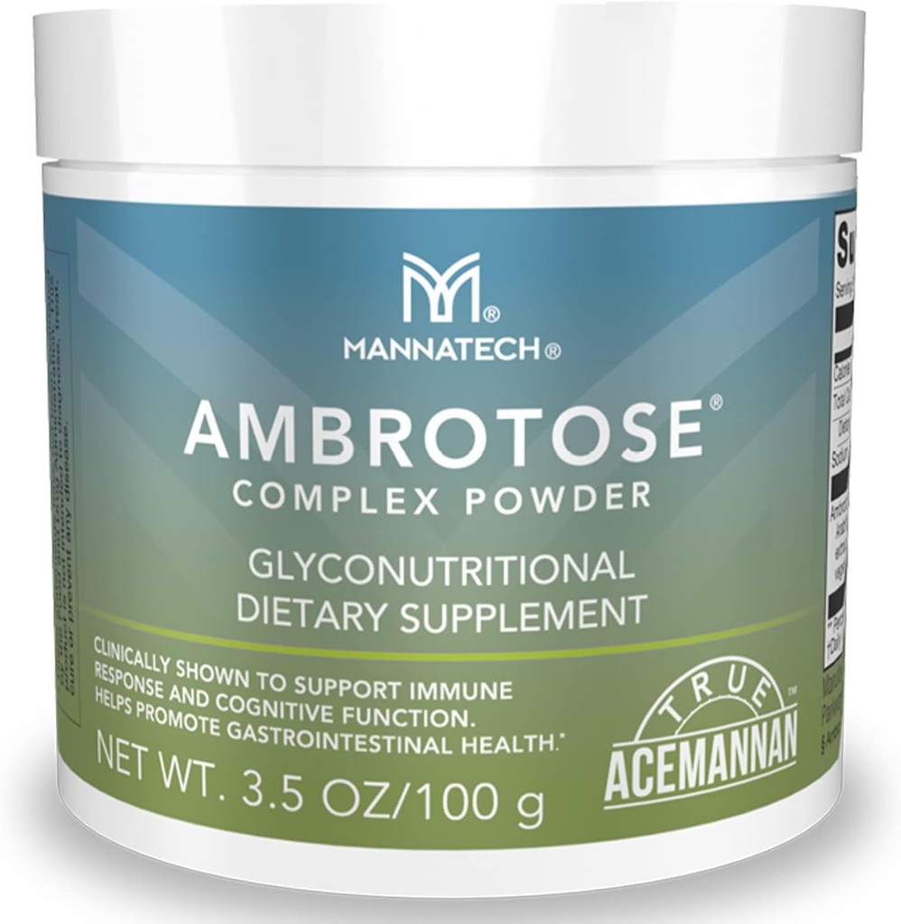 Mannatech Ambrotose Complex Immune Support Supplement, Supports Cell-to-Cell Communication and a Healthy Immune Defense, with Manapol Powder - 100% Aloe Vera Supplement 25 Days Supply