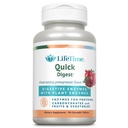 LIFETIME Quick Digest Seedeensüümid - Taimeensüümid valkudele, süsivesikutele, puuviljadele ja köögiviljadele - Seedetrakti tervisetoetus - Granaatõunamaitse - 90 Servings, 90 närimistabletti