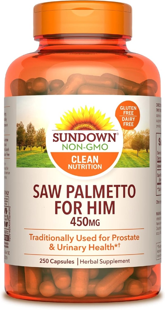 Sundown Saw Palmetto, 250 kapslit