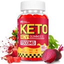 Keto ACV Gummies kaalulangus - Maitsev 1500MG Õunasiidri äädikas koos emaga, probiootikumid, vitamiinid B6 & B12 - Suhkruvaba, vegan ja mitte-GMO - toetab soolestiku tervist, ainevahetust ja rasva põletamist naistele