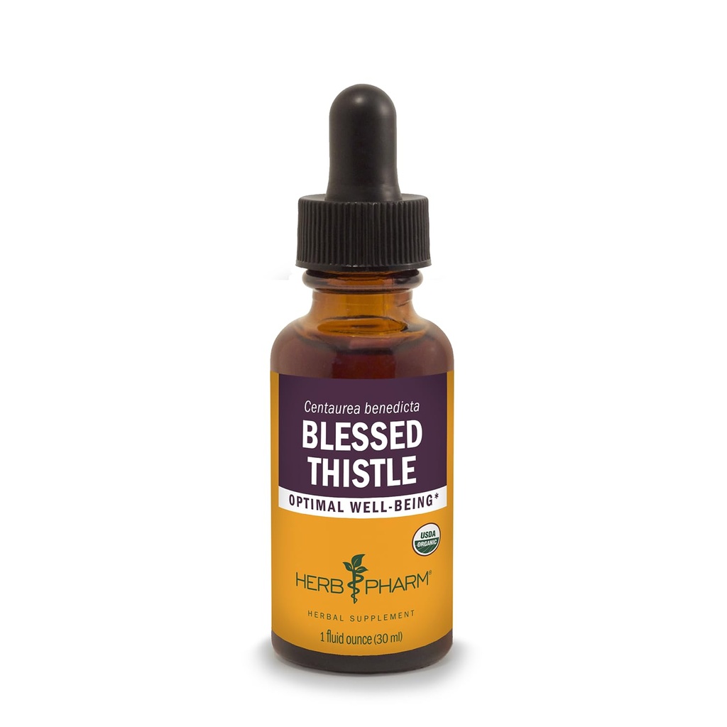 Herb Pharm Certified Organic Blessed Thistle Vedel Extract - 1 Ounce