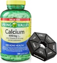 Kevad - Valley Calcium 600 mg + Vitamiin D 20 mcg - 500 Arv iganädalaste pillide Korraldaja GoodDealsHouse - Luude Tervis Dieet täiendus Tabletid