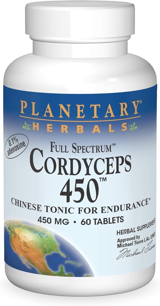 Planeeditaimed Full Spectrum Cordyceps 450 mg, 60 Count