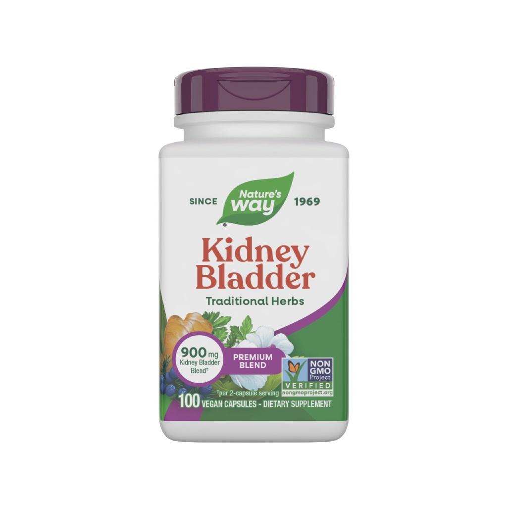 Nature's Way Neerupõie Premium Blend, traditsiooniline maitsetaimede täiendus, 900 mg 2-kapsli serveerimine, mitte-GMO projekt kontrollitud, vegan, 100 kapslit (pakendamine võib varieeruda)