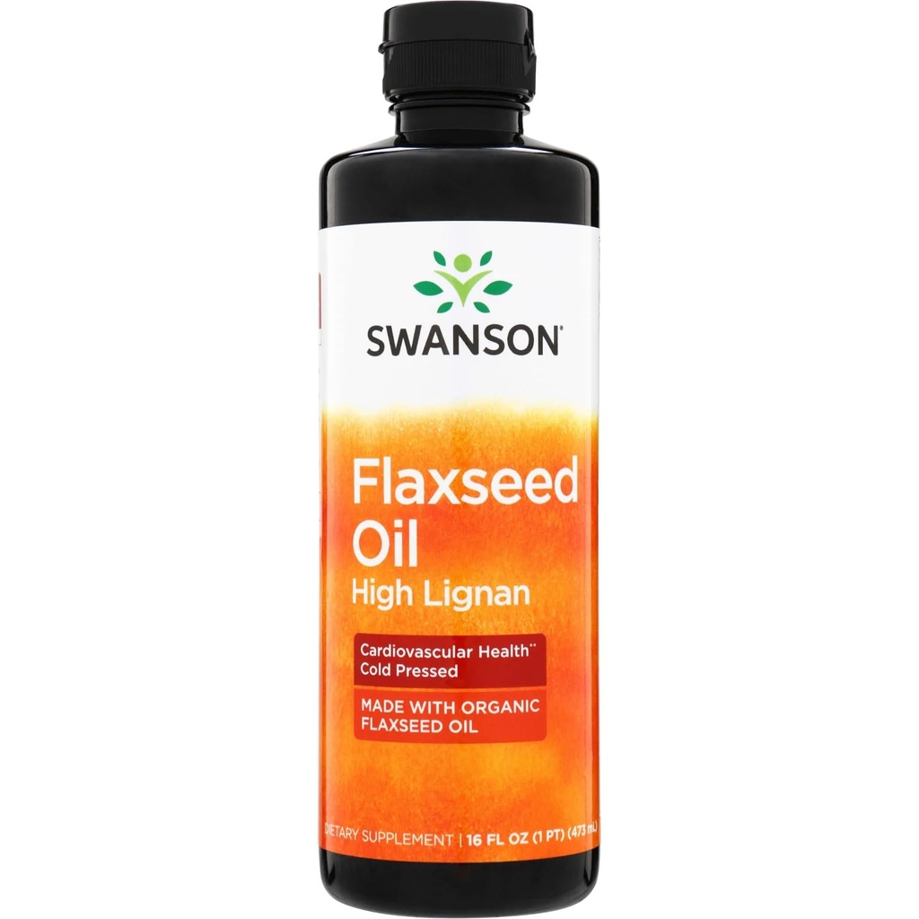 Swansoni linaseemneõli High Lignan (Omegatru) 16 fl Ounce (473 ml) Vedelik