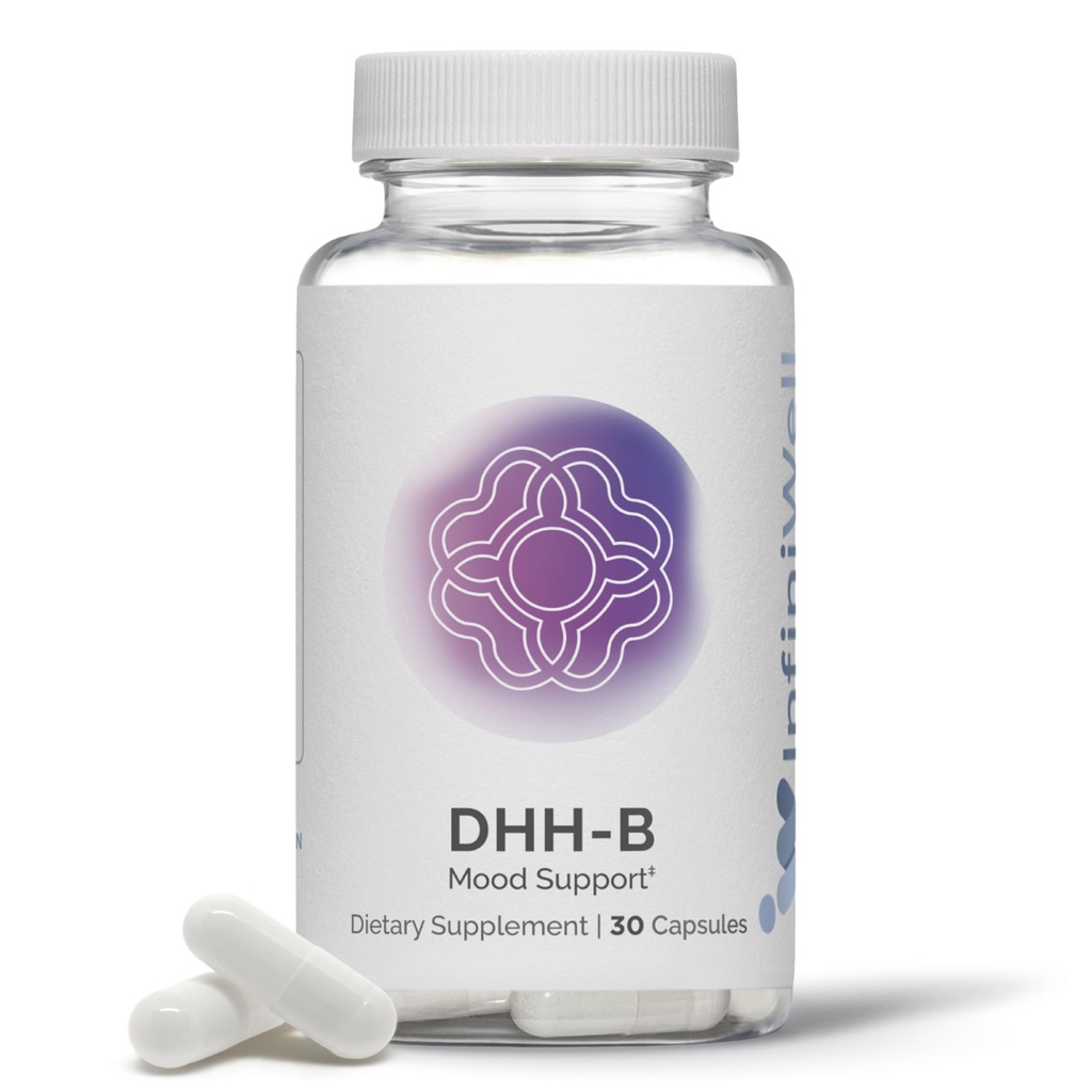 InfiniWell DHH-B Mood Support Supplement - 20x rohkem potentsi kui standard Magnolia koor ekstrakt - edendada lõõgastav, rahulik, kognitiivne selgus ja tervislik REM une tsükkel (30 kapslit)