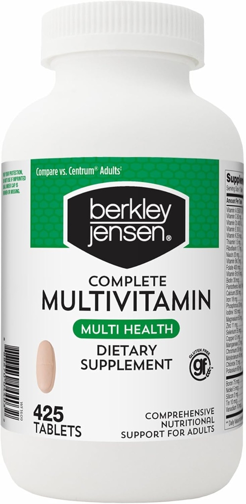 Berkley Jensen Täiskasvanute multivitamiin, 425 ct.
