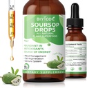 Soursop Graviola Vedelik tilgad: 1800mg Premium Antioksüdant Toetus Immuuntervise Seedimine Lõõgastamine Une Vegan Gluteen Tasuta suhkur 1 Fl Oz 30 päeva pakkumine