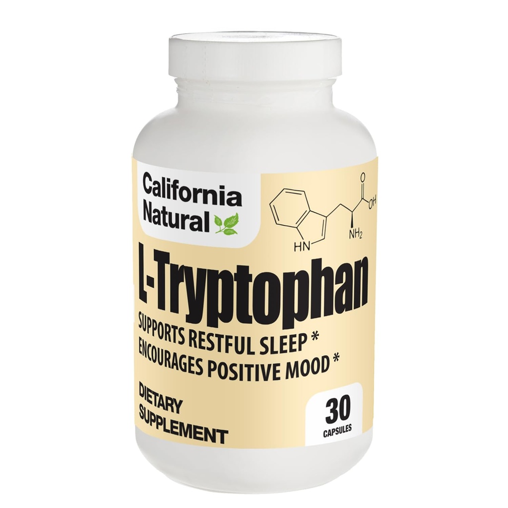 California Natural L-Tryptophan 500 Mg Kapslid, 30 Count