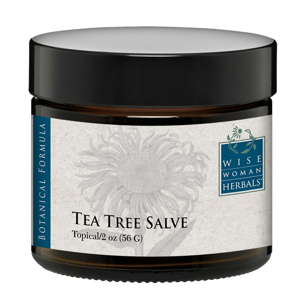 Targad naise taimed - teepuu Salve - 2 Oz - loodusabi nahaärrituse ühiste põhjuste jaoks, soodustab normaalset tervislikku nahka, aitab kuiva sügelevat nahka ja ärritust varbaküüntel, sõrmeküüntel ja kehal