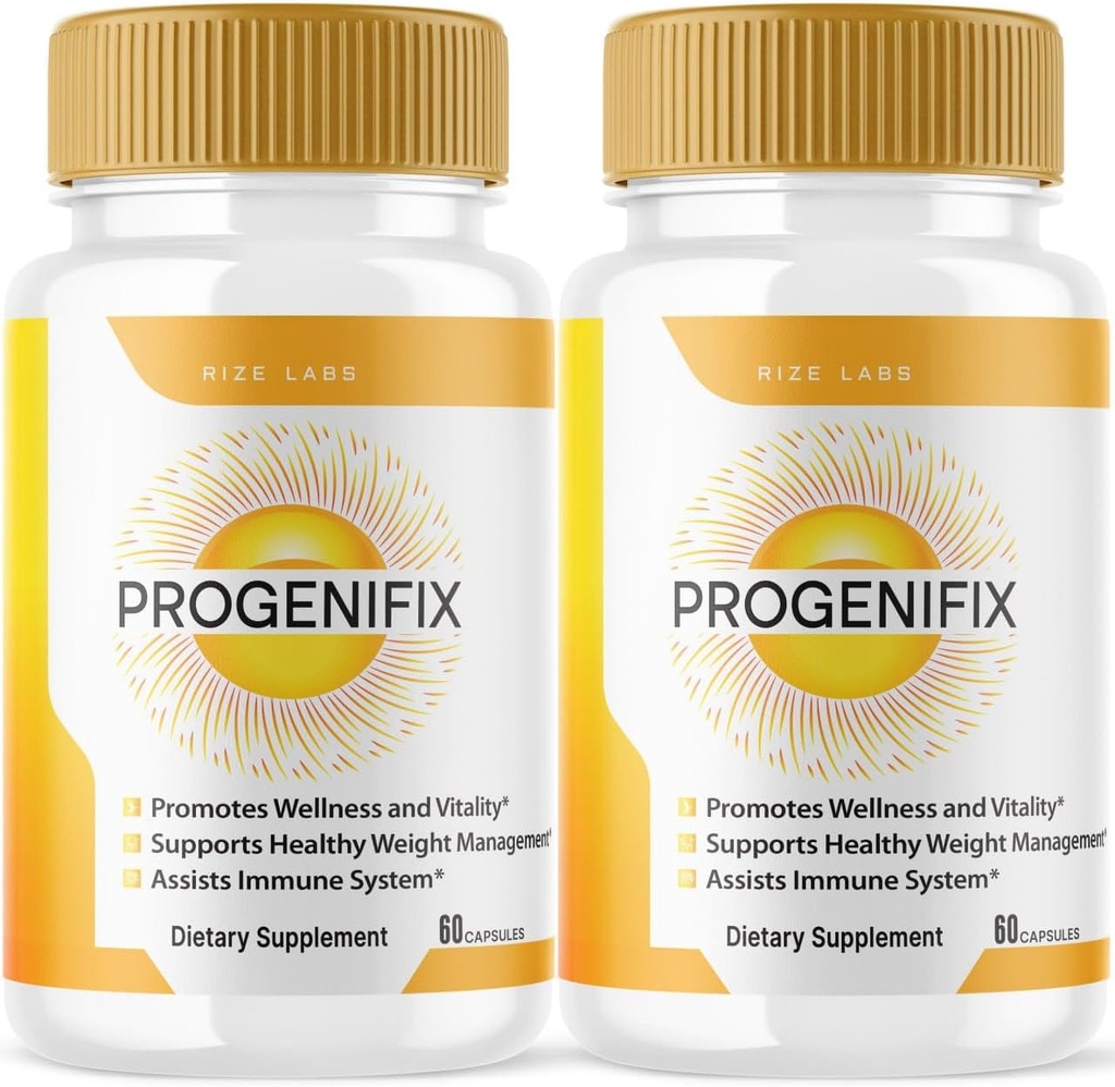 Rize labs (2 Pack) Progenifix Kaalulangus täiendus, Progenifix kapslid Kogu keha heaolu, Progenifix Tervislik elustiil õnnelikumaks eluks, Progenifix Arvustused (120 kapslit)