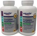 Equate Mature Adult 50+ üks igapäevane täielik multivitamiin võrreldes Centrum Silveriga (220 Ct)